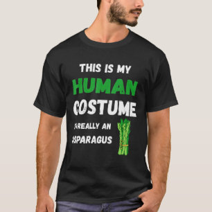This Is My Human Costume Im Really An Asparagus Ve T-Shirt