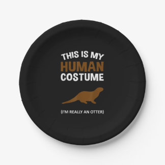 This Is My Human Costume| I'm Really an Otter Paper Plate