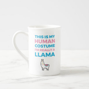 This Is My Human Costume - Llama Edition I Bone China Mug