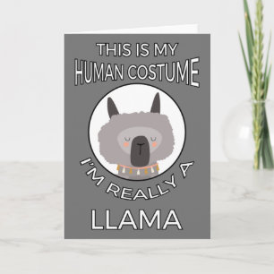 This Is My Human Costume - Llama Edition II Card