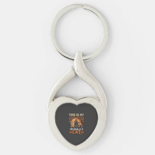 This Is My Human Costume Really Cat Halloween Witc Key Ring