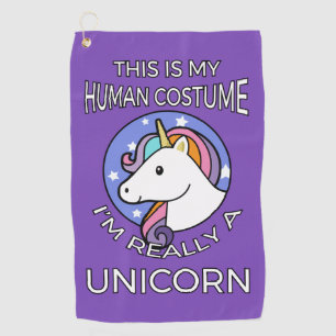 This Is My Human Costume - Unicorn Edition II Golf Towel