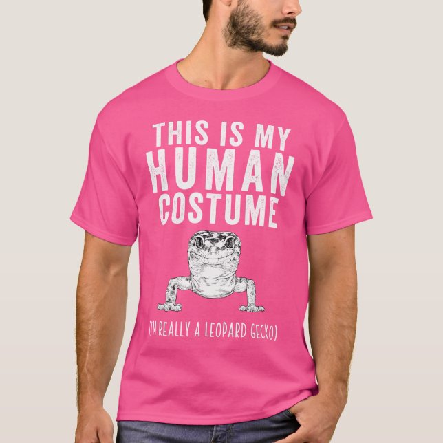 This Is My Human I'M Really A Leopard Gecko T-Shirt (Front)