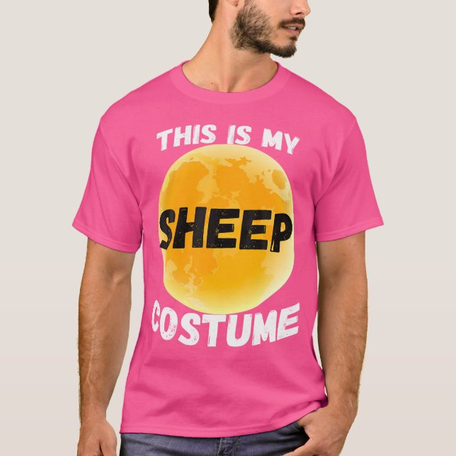 This Is My Human I'M Really A Sheep Funny T-Shirt (Front)