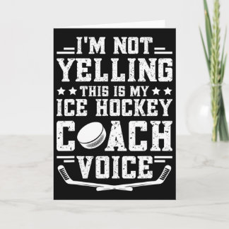 This Is My Ice Hockey Coach Voice Ice Hockey Coach Card