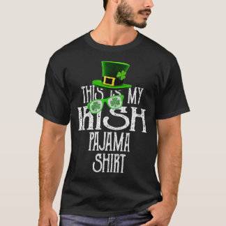 This Is My Irish Pajama Shamrock GreenClover Boy T-Shirt