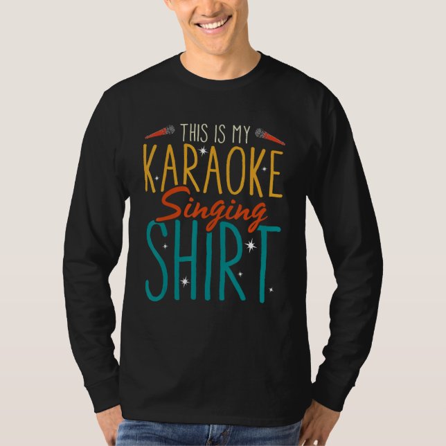 This Is My Karaoke Singing   Karaoke Singer T-Shirt (Front)