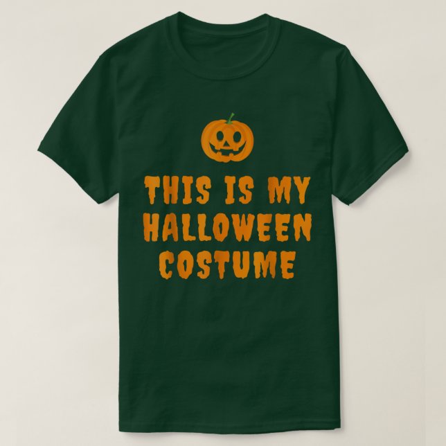 This is my lazy halloween costume with Jack o Lant T-Shirt (Design Front)