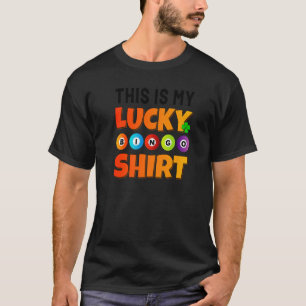 This Is My Lucky Bingo Shirt Bingo Player Funny Bi