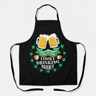 This Is My Lucky Drinking Beer St. Patrick's Day Apron