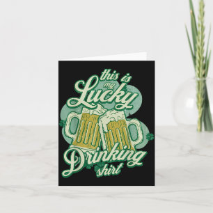 This is My Lucky Drinking Funny St Patricks Day Card