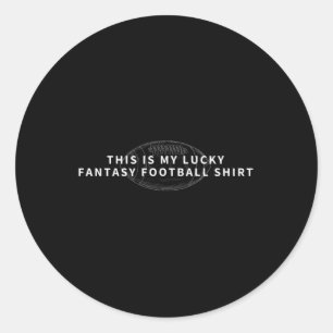 This Is My Lucky Fantasy Football   Fantasy Footba Classic Round Sticker
