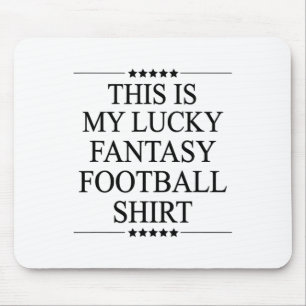 This Is My Lucky Fantasy Footll Shirt Funny Gift Mouse Pad