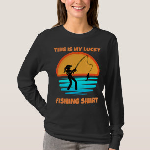 This Is My Lucky Fishing Womens Fishing Apparel T-Shirt