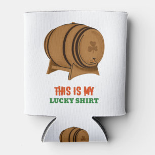 This Is My Lucky Shirt Can Cooler