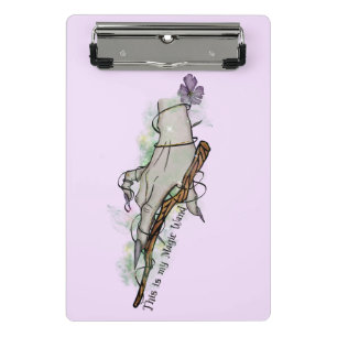 This Is My Magic Wand – Gothic Witch Hand Mini Clipboard