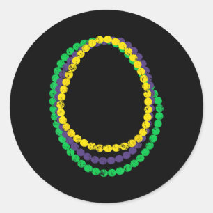 This Is My Mardi Gras Shirt Funny Outfit Men Women Classic Round Sticker