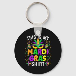 This Is My Mardi Gras Shirt Funny Outfit Men Women Key Ring