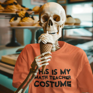 This Is My Math Teacher Costume Shirt