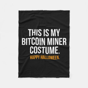 This Is My Miner Costume Funny Halloween Fleece Blanket