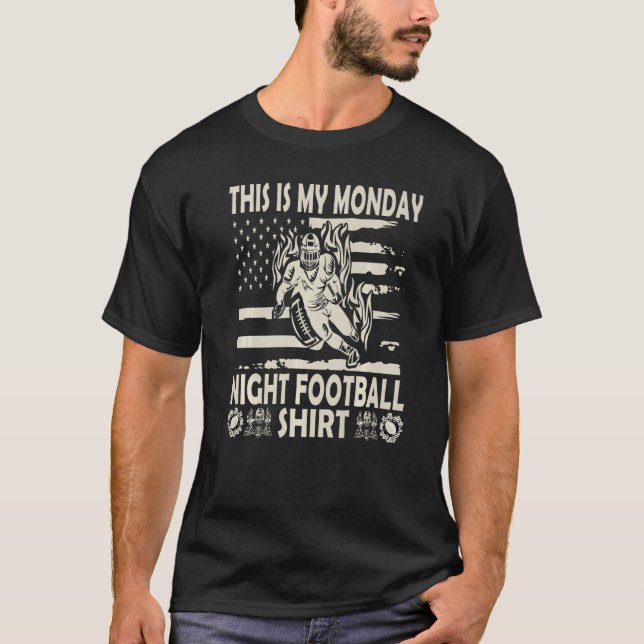 This Is My Monday Night Football    Football T-Shirt (Front)