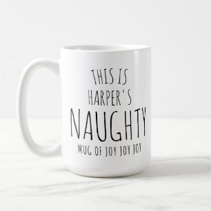 ‘This is my Naughty Mug of Joy' Customizable Fun