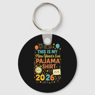 This Is My New Years Eve Pajama Funny Happy New Ye Key Ring