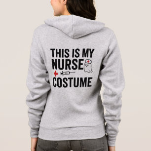 This Is My Nurse Halloween Costume Ghost Hoodie