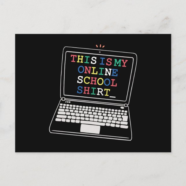 This is my online school shirt postcard (Front)