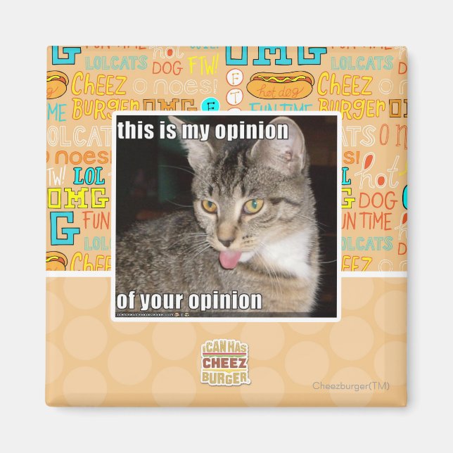 this is my opinion magnet (Front)