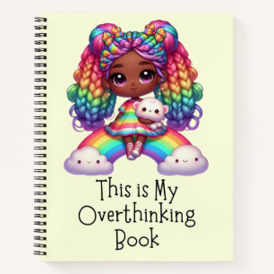 This Is My Overthinking Book –Cute Yellow Notebook