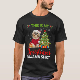 This Is My Pajama Shih Tzu Santa For Christmas T-Shirt