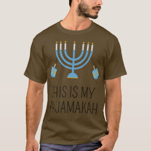 This Is My Pajamakah Happy Hanukkah Pyjamas for Fa T-Shirt