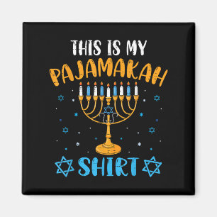 This Is My Pajamakah Shirt Hanukkah Pajama Men Wom Magnet