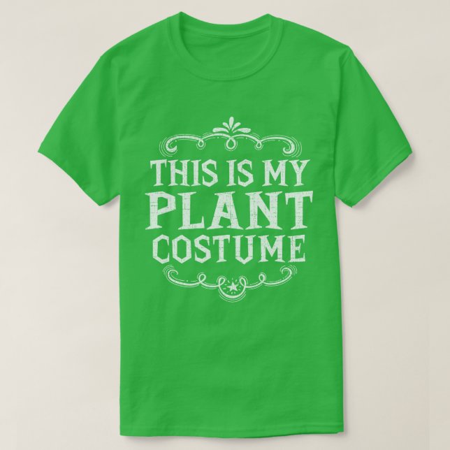 This Is My Plant Costume Funny Lazy Halloween T-Shirt (Design Front)
