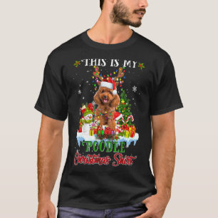 This Is My Poodle Christmas Funny Dog Santa Xmas T-Shirt