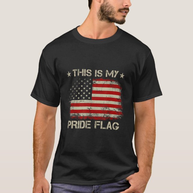 This Is My Pride Flag Us American Flag 4Th Of July T-Shirt (Front)