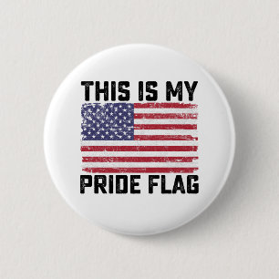 This Is My Pride Flag USA 6 Cm Round Badge