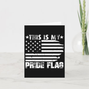 This Is My Pride Flag Usa American 4th Of July Pat Card
