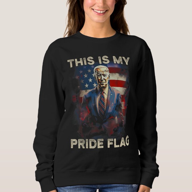 This Is My Pride Flag USA American 4th of July Pat Sweatshirt (Front)