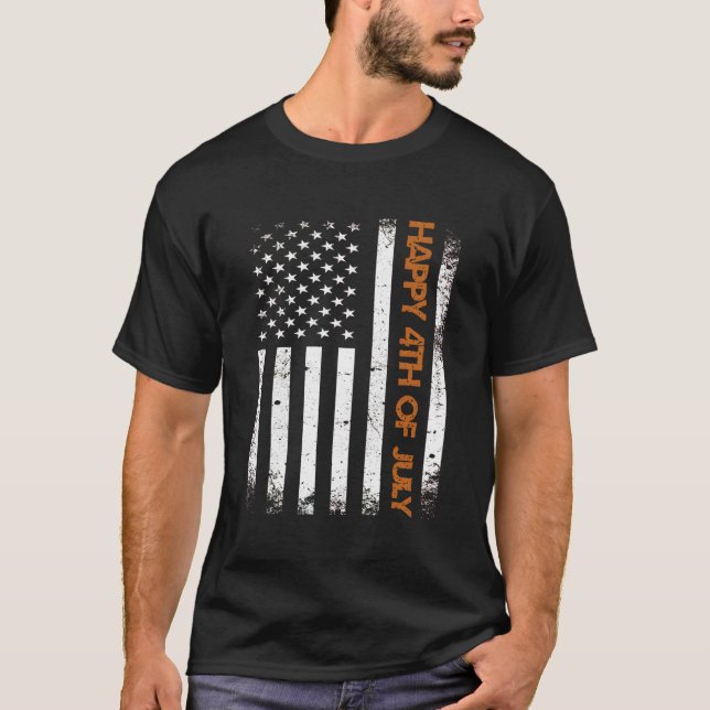 This Is My Pride Flag Usa American 4Th Of July Pat T-Shirt (Front)