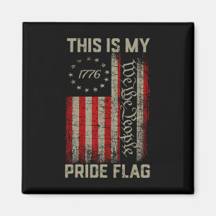 This Is My Pride Flag Usa American Patriotic 4th O Magnet