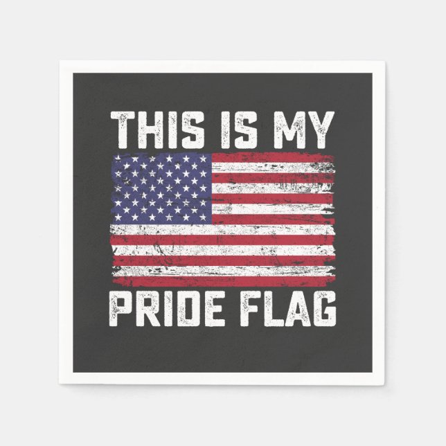 This Is My Pride Flag USA Napkin (Front)