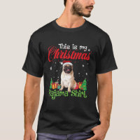 This Is My Pug Christmas Pajama Funny Pug Dog Love