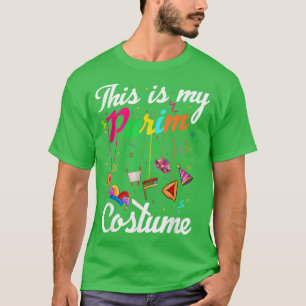 This Is My Purim Costume Jewish Happy Purim Hamant T-Shirt