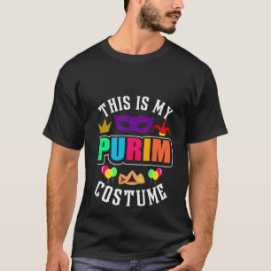 This Is My Purim Costume Jewish Happy Purim T-Shirt