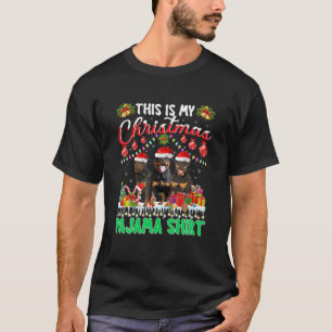 This Is My Rottweiler Dog Christmas Pajama Xmas Pu T-Shirt
