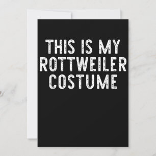 This Is My Rottweiler Dog Costume Halloween Lazy Announcement