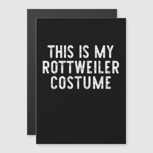This Is My Rottweiler Dog Costume Halloween Lazy Magnetic Invitation