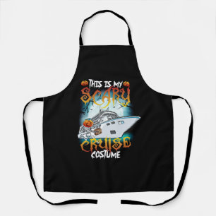 This Is My Scary Cruise Costume Funny Halloween Apron